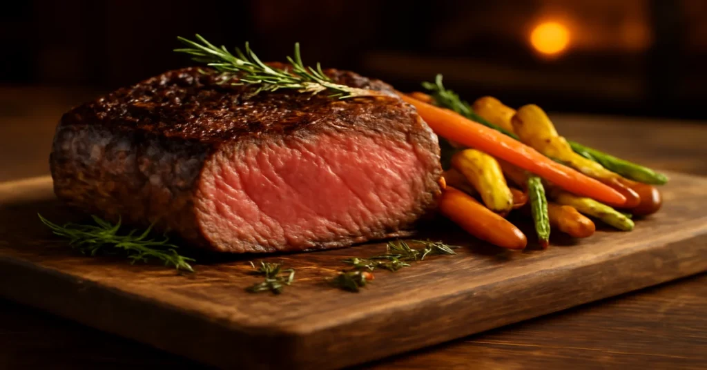 medium rare steak temp