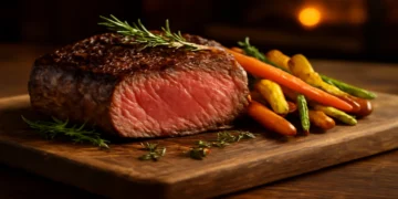 medium rare steak temp