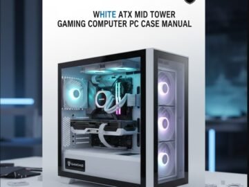 gamdias white atx mid tower gaming computer pc case manual​