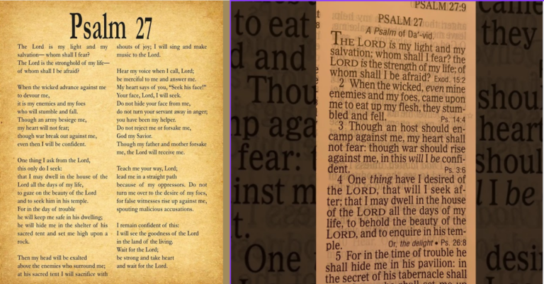 Psalm 27 KJV Large Print A Complete Guide for Easy Reading and Deep Spiritual Reflection psalm 27 kjv large print